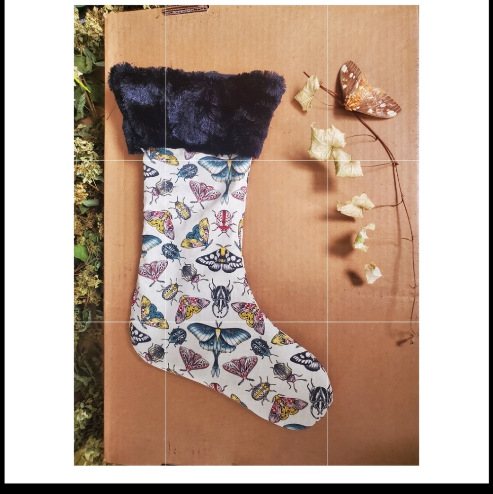 MOTH STOCKING HANDMADE - Picture 2 of 5